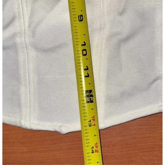 Women's XL Cropped chic White Long Sleeve Square Neck Corset Top Blouse H&M NWT‎ - Picture 9 of 12